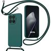 Case for Xiaomi 15T Pro, Soft Shockproof Silicone Protection with Lanyard - Night Green