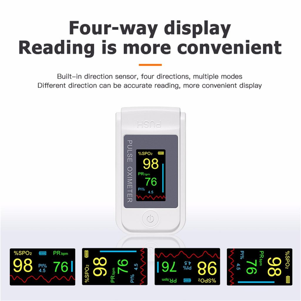 Fingertip Blood Oxygen Saturation Monitor with LED Screen Digital Pluse Rate