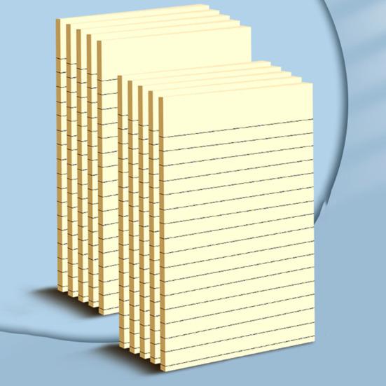 Ästhetischer Haftnotizblock mit Linien, verbessert die Produktivität, weit verbreitet, tragbar, neutral, Boho-Stil, selbstklebende Notizblöcke, liniert