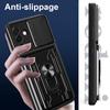 For Samsung Galaxy A26 5G Case PC+TPU Kickstand Phone Back Cover with Camera Slider