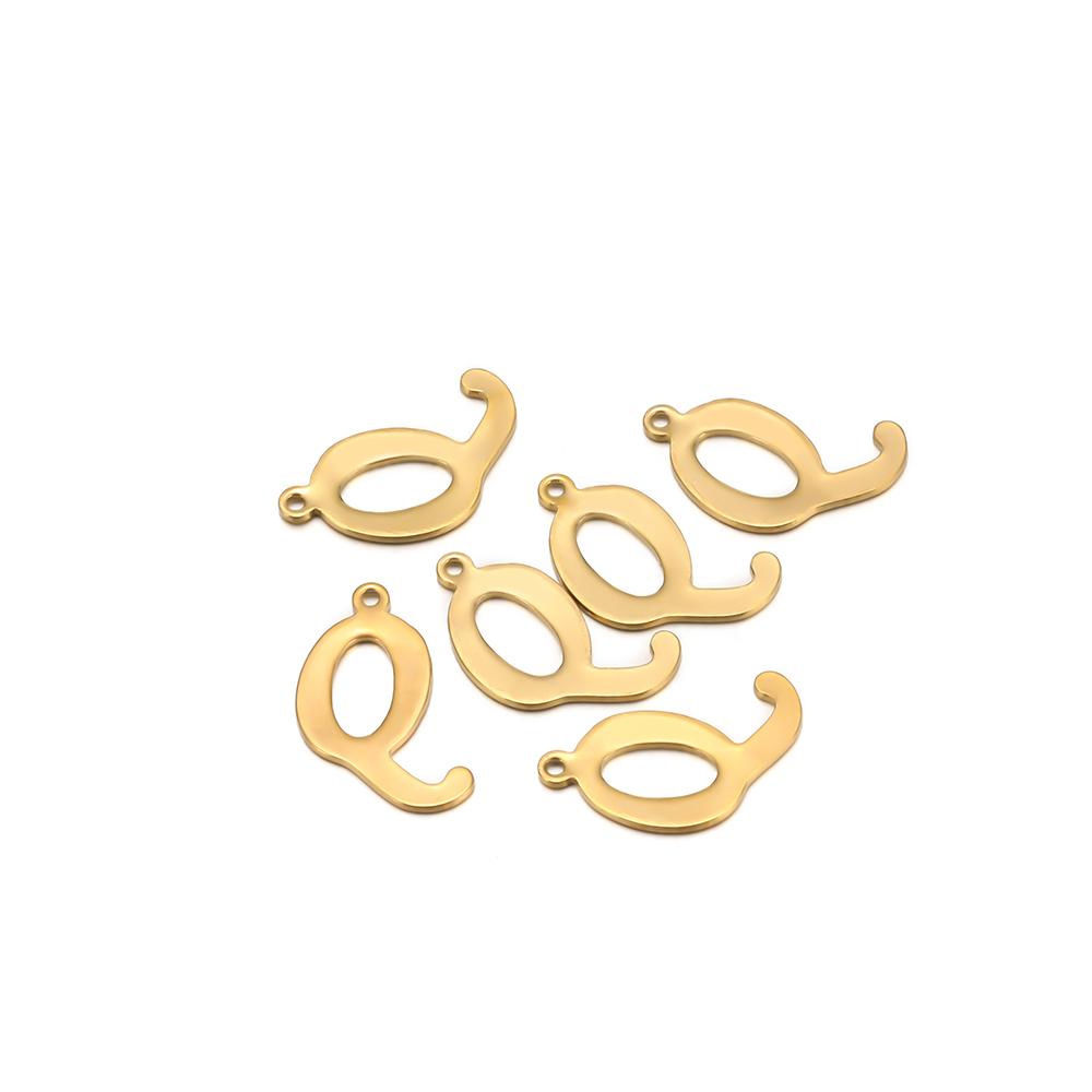30pcs Stainless Steel A-Z 26 Cursive Font Letter Pendant Alphabet Charms Necklace Pendant DIY Jewelry Bracelet Making Earrings