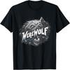 Pretty Werewolf Face for Halloween Boys and Girls T-Shirt