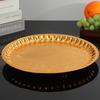 Fruit Tray, Metal Home Round Plate, European Golden Retro Snack Disc, Home Living Room Decoration Accessories Storage Supplies