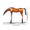Alloy Horse Decorative Sculpture Sturdy Tabletop Ornament Vintage-Inspired
