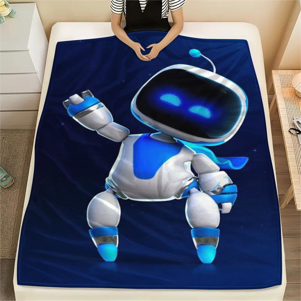 1 Pezzo Coperta in Flanella con Stampa ASTRO BOT, Alta Qualità, Confortevole per Tutte le Stagioni, Decorazione per la Casa, Calore e Comfort, Perfetta per Regali di Natale