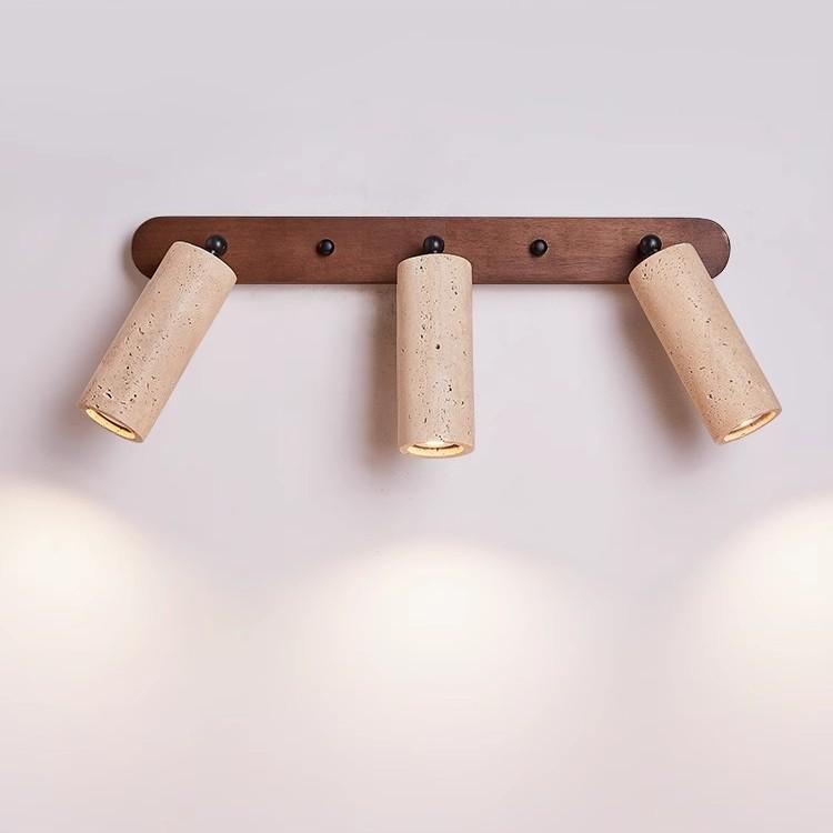 LED Yellow Travertine Wabi-Sabi Spotlight for Living Room, Hallway, Closet, or Store