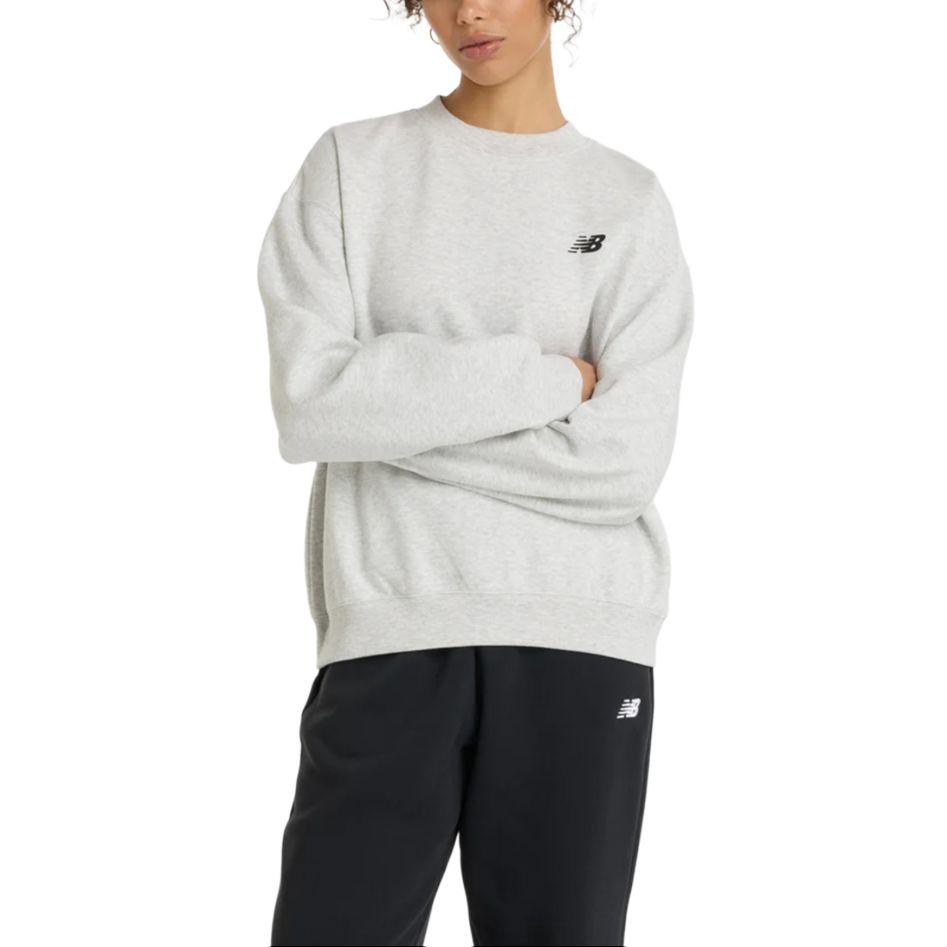 New Balance Sweatshirts Women s Ash Heather Crew Neck Moderate Regular WT51517-AHH S