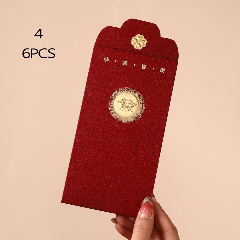 6Pcs/Pack 2026 Relief Horse Year Red Envelope Spring Festival Red Packet Bag Traditional Lucky Money Pockets New Year Gifts