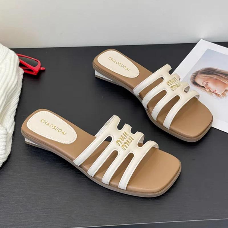 Fashion Women's Slippers Flats Casual Shoes Summer Dress Woman Sandals 2025 Fashion Beach Flip Flops Cozy Slides New Zapatillas De Mujer