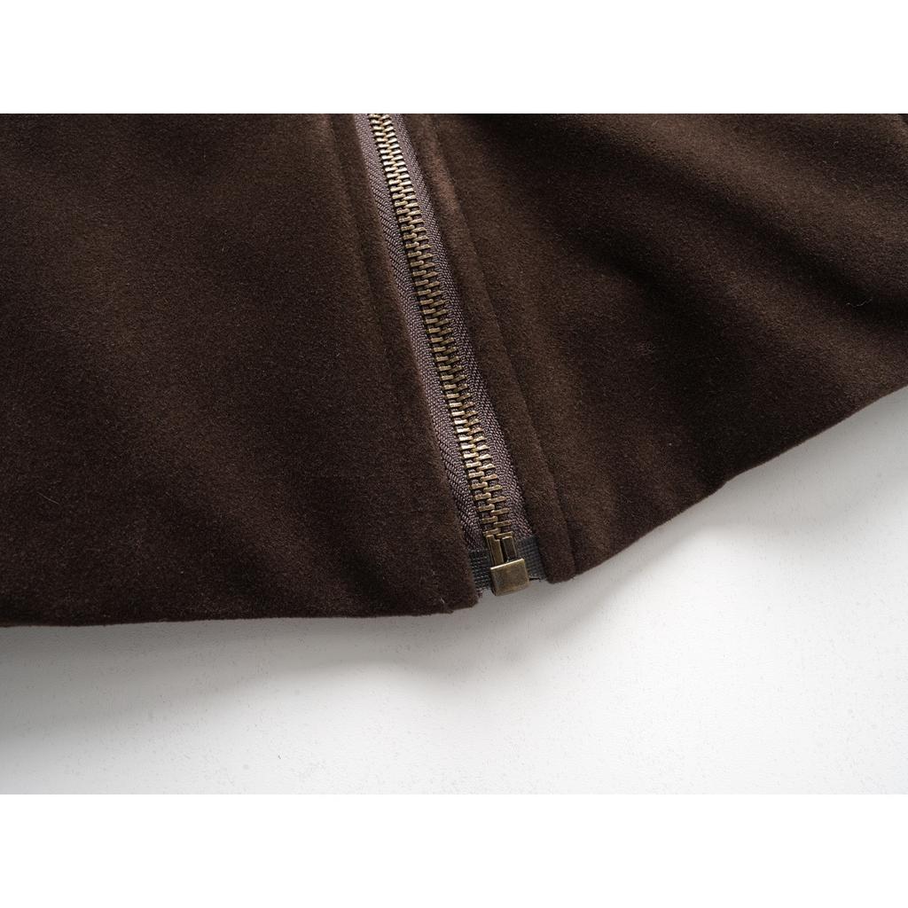 Vintage Jackets for Women 2025 Ropa Mujer Turndown Collar Outwear Y2k Tops Thicked Zipper Chic Korean Coat