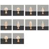 10Pcs/Set Unfinished Wooden Miniature Tree Painted Crafts Peg Dolls Wood Ornaments DIY Round Corners Kids Toy Mushroom Ornaments