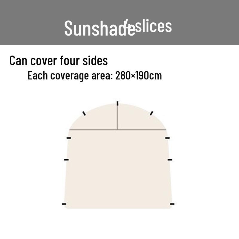 Dome Canopy Tent: Multi-Person Sunshade, Weather Protection, Portable for Outdoor Camping.