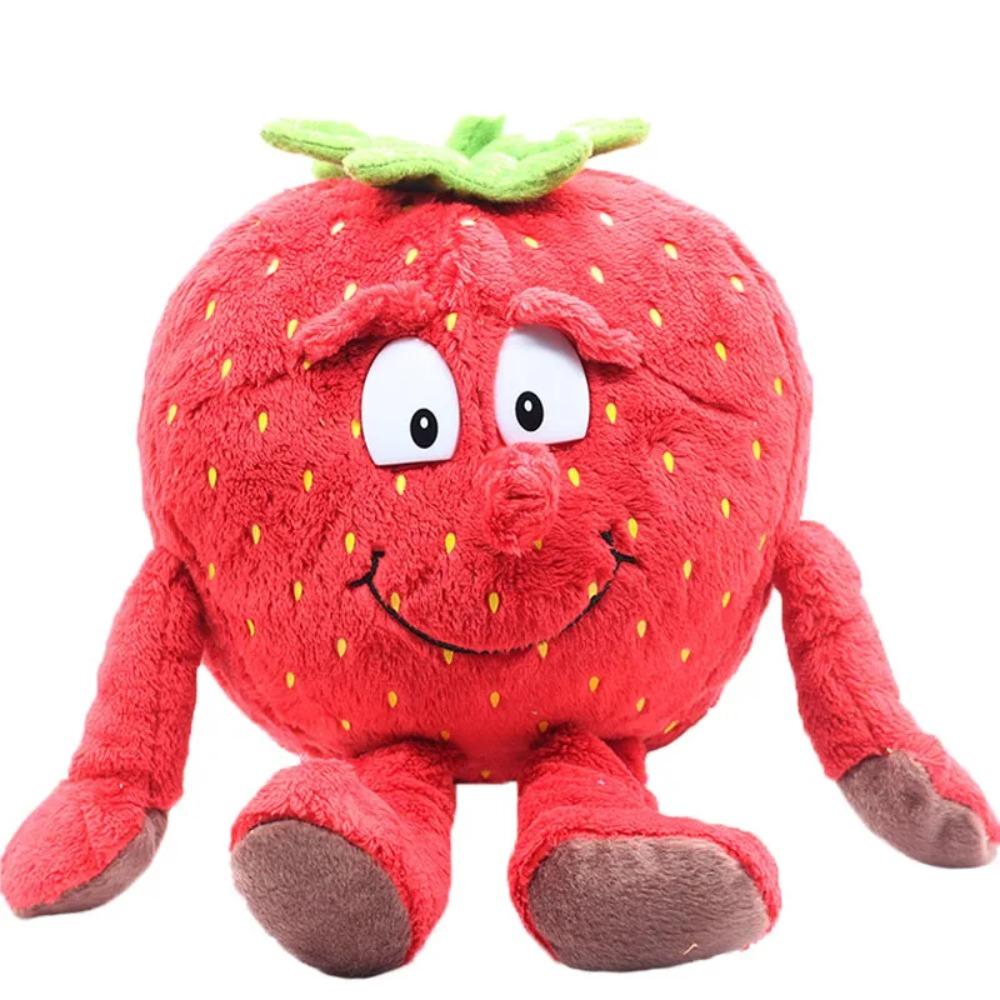 25cm Fruits Vegetables Plush Toy Garlic Strawberry Broccoli Watermelon Pumpkin Soft Stuffed Plushie Doll Baby Gift Free Shipping