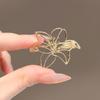 Simple Hollowed-out Floral Brooch for Women Exuding A Sense of High-end Fashion and Elegance It Is A Brooch Accessory for Suit Shirts