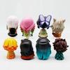 8Pcs/Set Q Version Demon Slayer Action Figure, Sitting Ghost Doll, Tanjiro, Nidouzi, Inosuke, Zenizu Movie Model Toys, Gifs