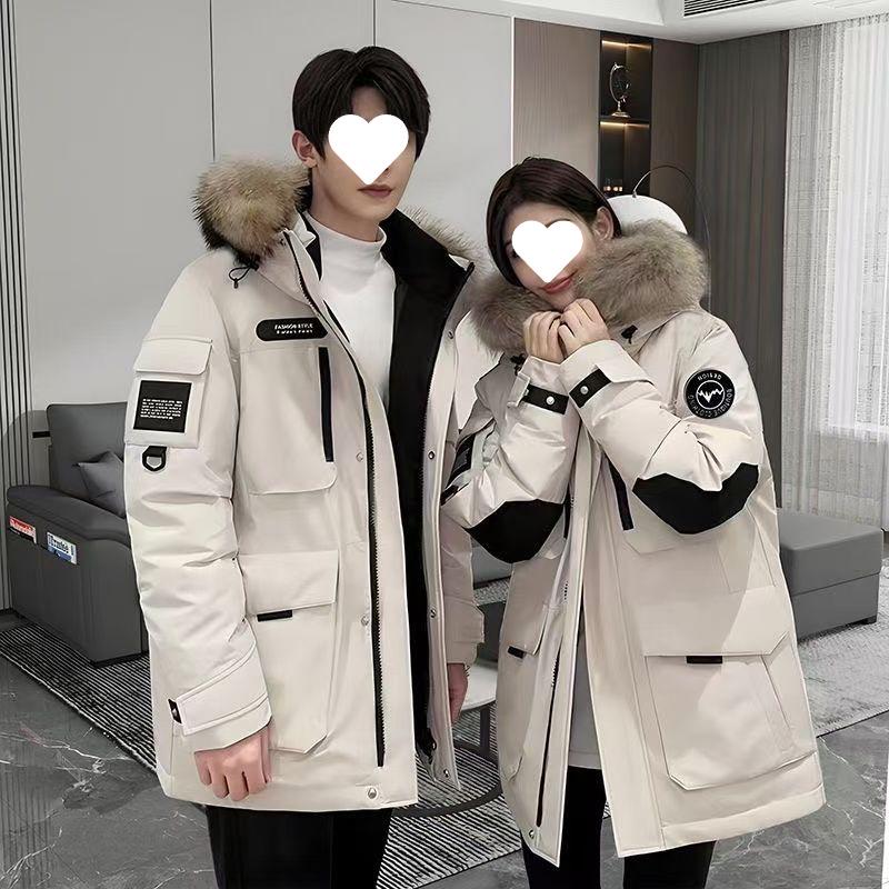 2025 Winter Unisex Extreme Cold Down Jacket with Fur Collar - Thick, Loose, and Warm