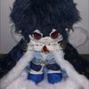 New 20cm Retro Plush Doll Clothes Headwear Coat Pants Shoes Gemstone Red Flame Set Soft Stuffed Plush Toy Dress Up Accessories