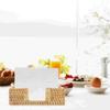 Storage Box Tissue Rack Napkin Holder Paper Towel Guest for Bathroom Rattan Woven Stand Tray