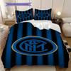 Eredità Inter: Set da tre pezzi Pride Blu Nero (1 * copripiumino + 2 * federa, senza nucleo) Set biancheria da letto regalo di Natale compleanno