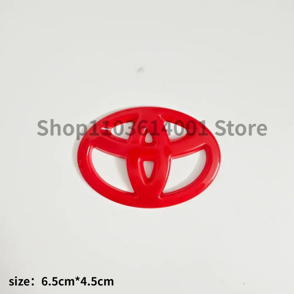 Free of Disassembly Steering Wheel Logo Car Emblem Stickers for Toyota RAV4 Corolla Camry Yaris Vios Hilux Prius CHR Accessories