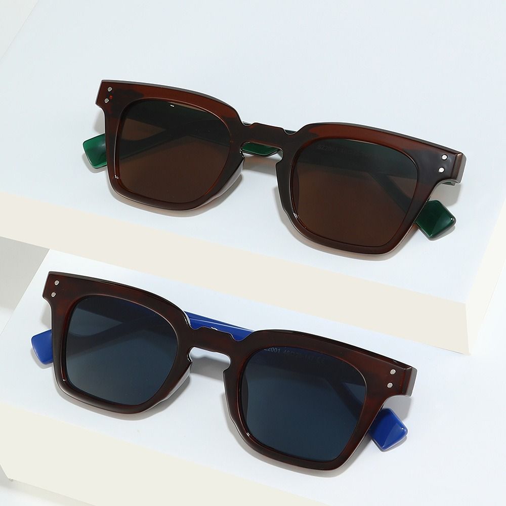 UV Protection Lightweight Comfortable Durable High Quality Retro Stylish Square Shaped Female Male Sun Glasses