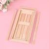 1/12 Dollhouse Miniature Wood External Door Unpainted Doll House Diy Accessories