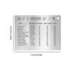 5 Pieces Stainless Steel Magnetic Kitchen Conversion Charts for Baking and Cooking Measurements with Smooth Edges for Safety
