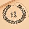Luxury Necklace Earrings Set Choker Neck Chain Fashion Stud Earrings  Gift Giving