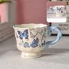 Retro Coffee Cup for Women's Personal High End Feeling Light Luxury High Value Ceramic British Afternoon Tea Cup Latte Cup