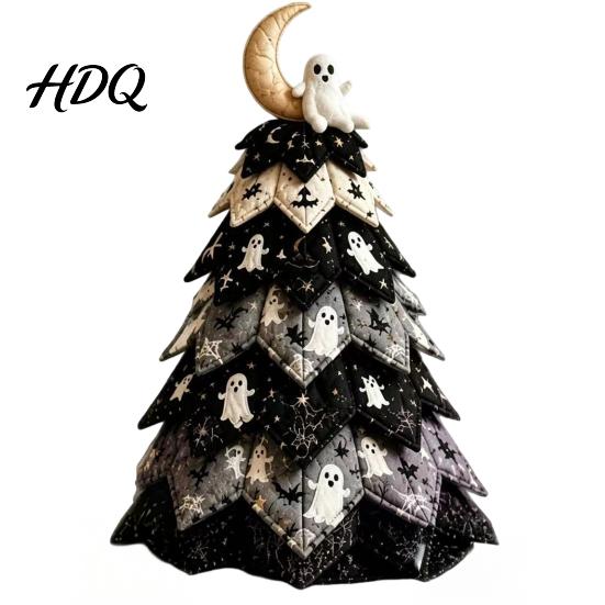 Idee Regalo Pensate Fatte a Mano Kit Creativo Patchwork Vintage Kit Artigianale Albero di Natale in Tessuto Trapuntato Fai-da-te Set da Cucito di Natale da Tavolo per Principianti
