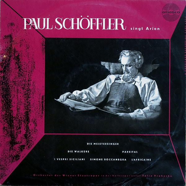 

LP Record PAUL SCHFFLER ORCHESTER DER WIEN Paul Schffler Singt Arien Die Me AVRS6022 Amadeo Austria Classical Used