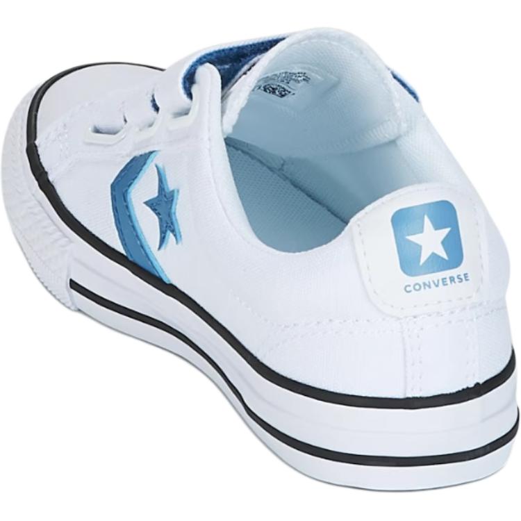 Converse Hello Kitty X Star Player 76 Comfortable Versatile Low-Top Canvas Shoes Kids sneaker White Blue 660742