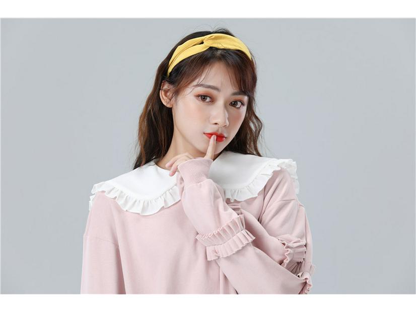 Słodki i Uroczy Ozdobny Kołnierzyk Lalki Damska Koszula