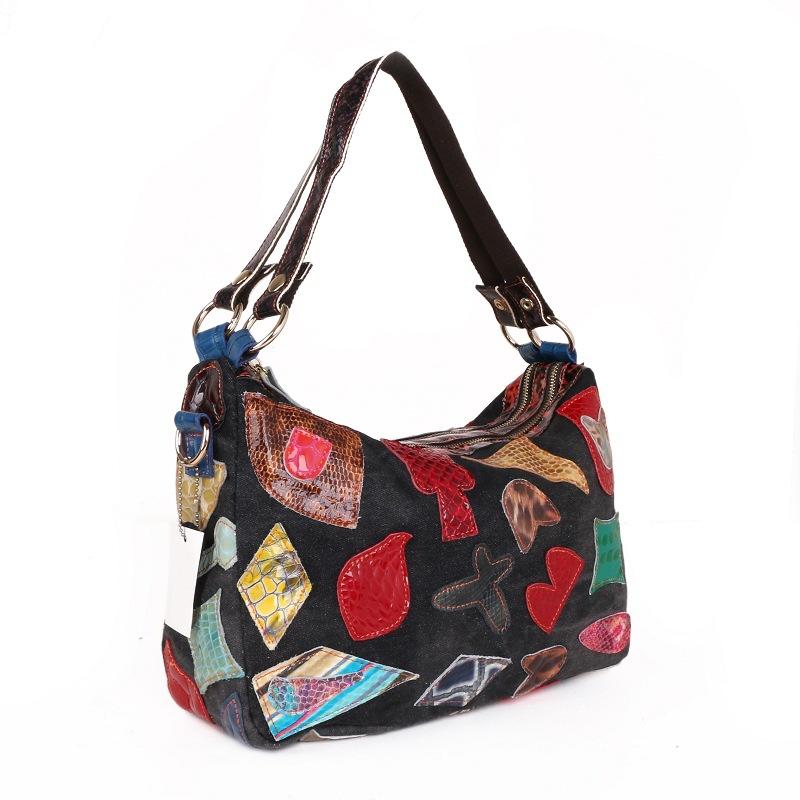 Bag Women'S Japanese And Korean Casual Bag Women'S Bag Contrasting Color Sheepskin Color Matching Crossbody Bag
