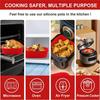 Square Air Fryer Silicone Tray Oven Baking Tray Pizza Fried Chicken Baking Tool Reusable Liner Nostick Airfryer Silicone Basket