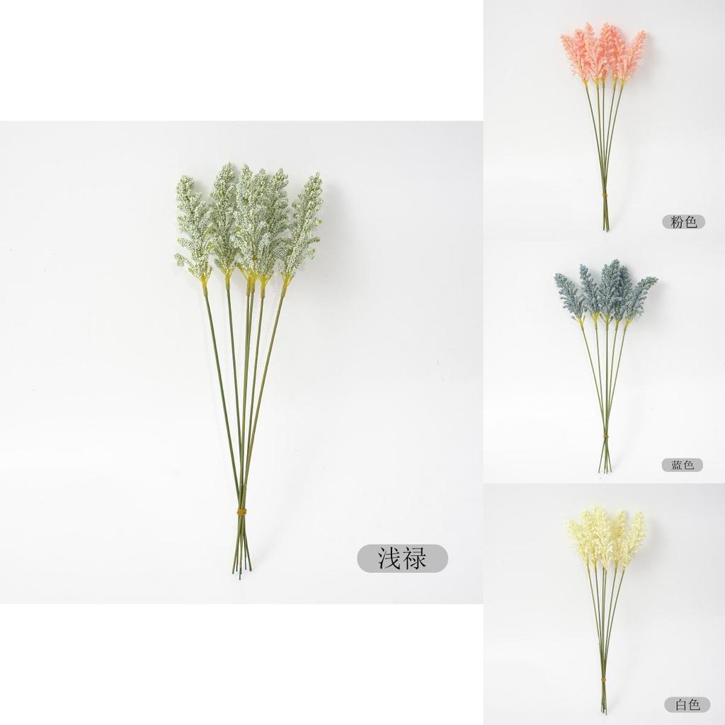 Small Fresh Imitation Handheld Rice Ear Triticum Aestivum Bouquet For Home Decor And Photography Props
