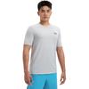 Under Armour Solid Color Training Sports Short Sleeve T-Shirt Men Tops Light-Grey 1376781-100