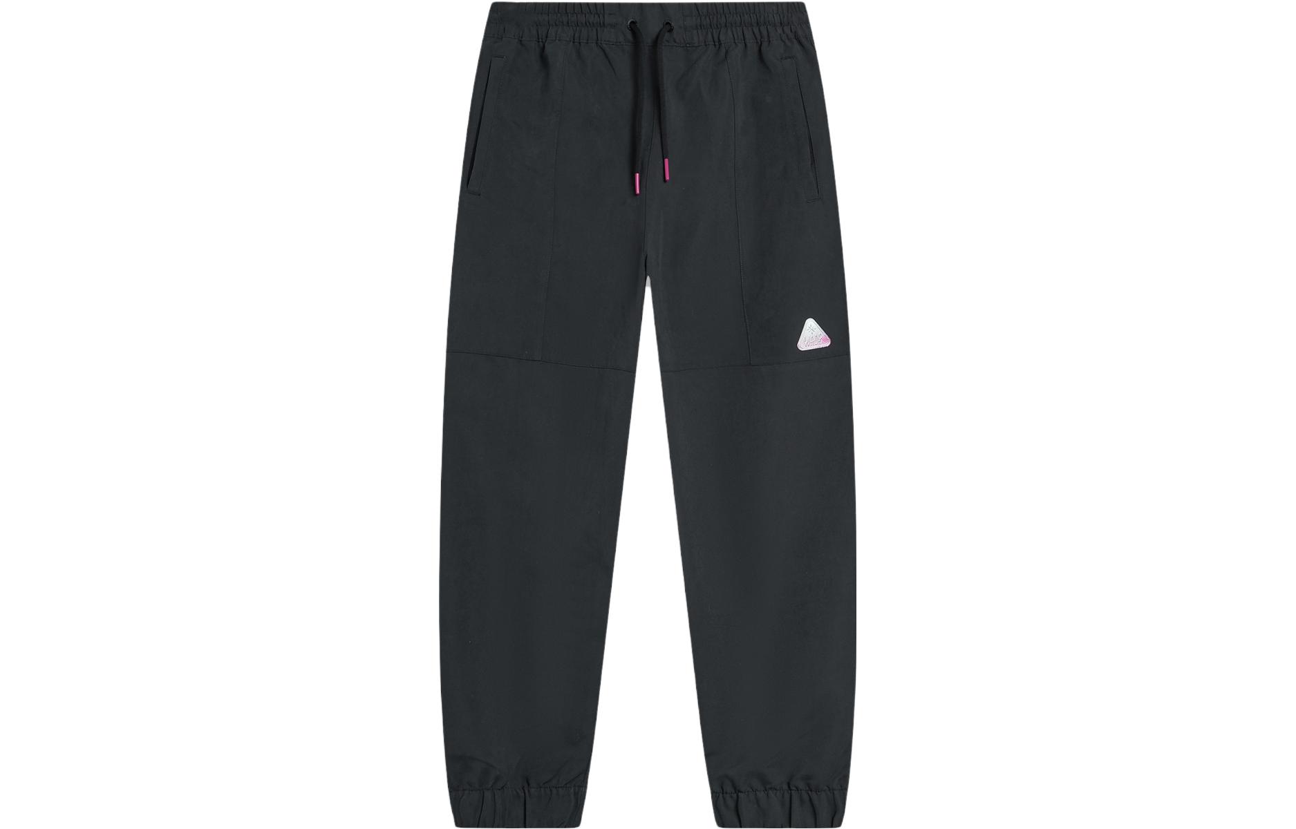 Li Ning Трикотажные спортивные штаны Унисекс Черные Штаны со средней манжетой AKXT763-1 L