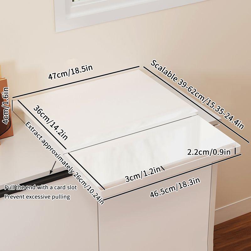 1Pieces Kitchen Countertop Pull-Out Organizer, Drawer Push-Pull Shelf Microwave Oven Bottom Rack Outdoor Tableware