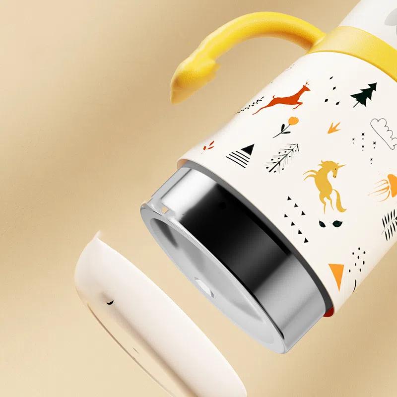 Baby Learning To Drink Vacuum Cup Children Drinking Milk 316 Stainless Steel Insulated Cup Small Month Old Milk Gravity Ball