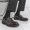 Dress Shoes Man Business Formal Leather Shoes Men High Quality Party Weddind Brogues Social Leather Shoes For Men Platform