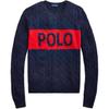 Polo FW25 Cable Knit Letter Sweater Women Sweater 211763839-001