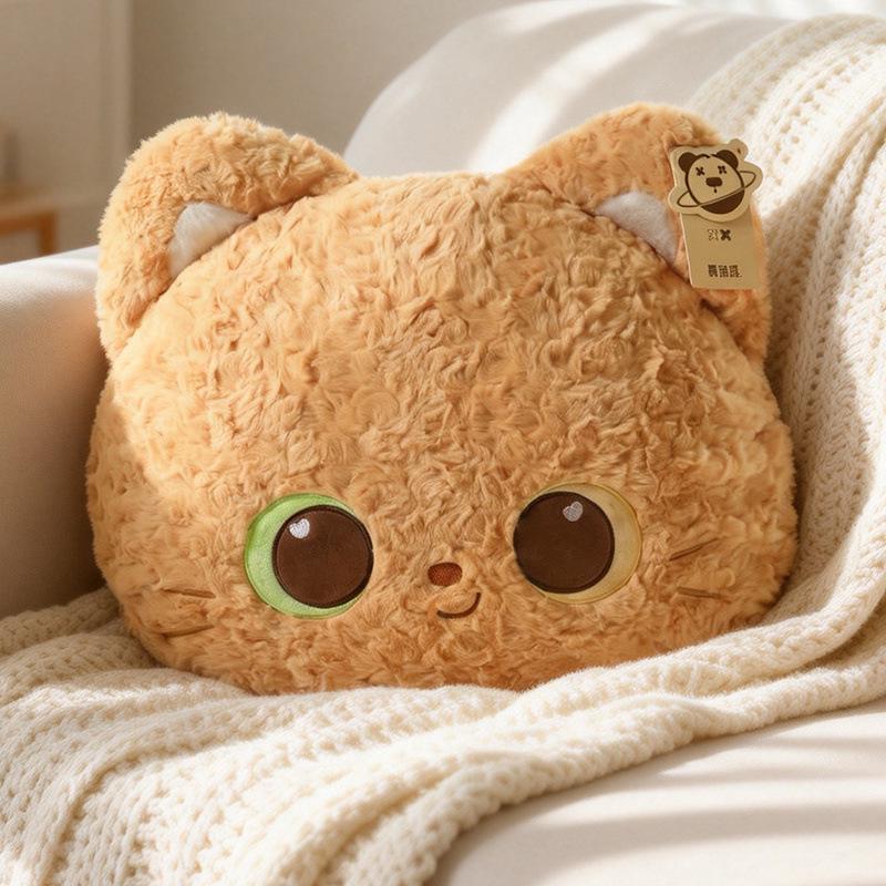 Black Cat Plush Toy: Cute Snot Bear Series Lumbar Cushion & Children's Pillow