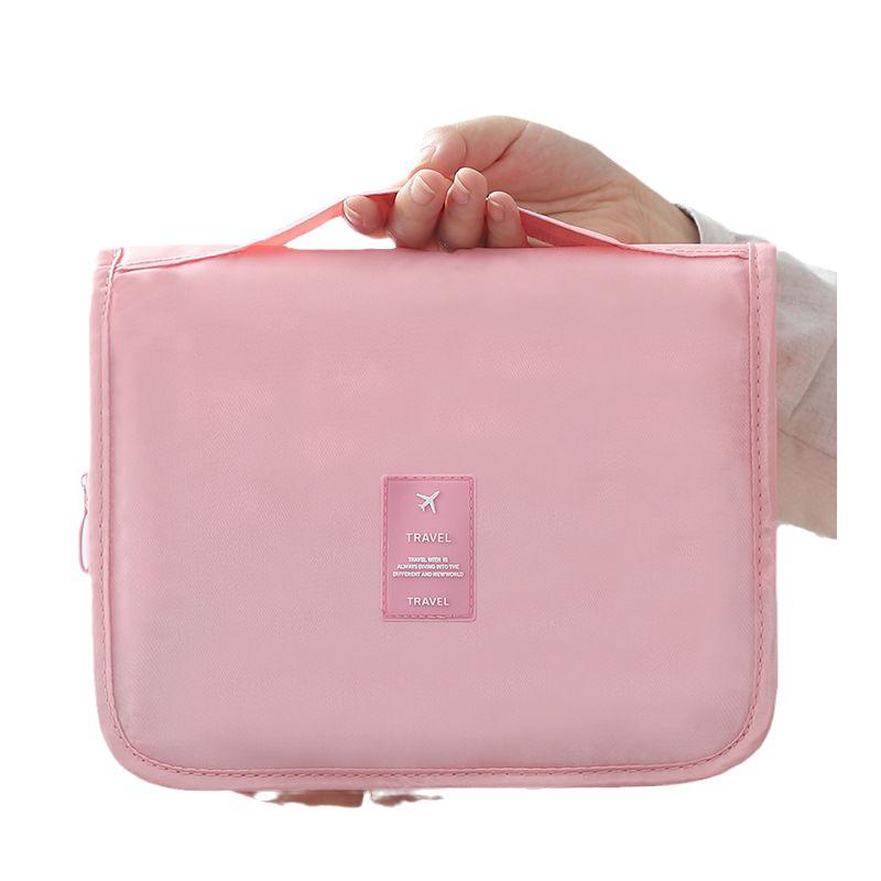 2023 Travel Hook Wash Bag with Wet/Dry Separation and Large Capacity Makeup Storage