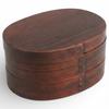 Drewniany pudełko Bento gięte dla x 11 x 700 Kobiety, Drewniany, Dwupoziomowy, Lakierowany, 16,7 8,7 cm, ml, WABI-369605