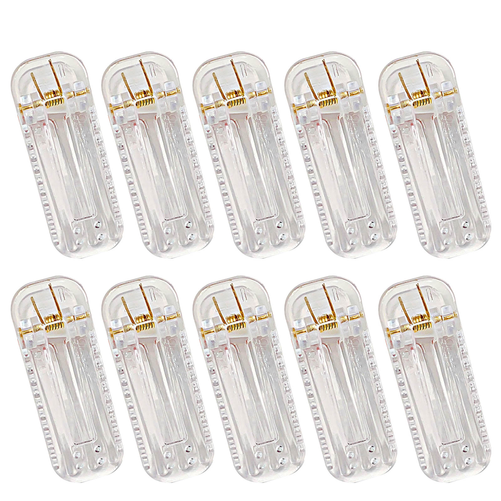 10 Pieces Clear Hair Clips DIY Hair Accessories Acrylic Material Clear Hair Clamp Hair Barrette for Girls and Women