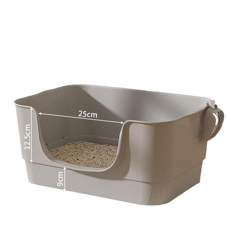 Cat Litter Boxs Oversized Extra Large Open Semi-closed Pet Toilet Anti-splash Cat Litter Basin Pet Basin Universal Products