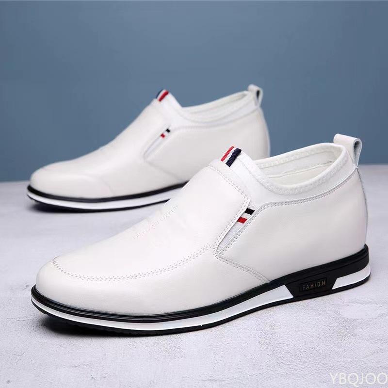 Genuine Leather Men Casual Shoes Luxury Mens Loafers Breathable Slip On Black Driving Shoe Man Low Top Business Cowhide Shoes