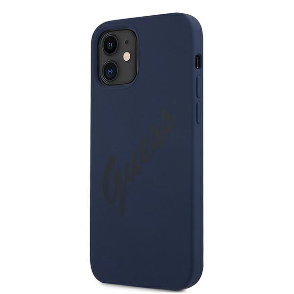 Guess Guhcp12Slsvsbl Iphone 12 Mini5,4 Niebieski/Blue Hardcase Script Vintage