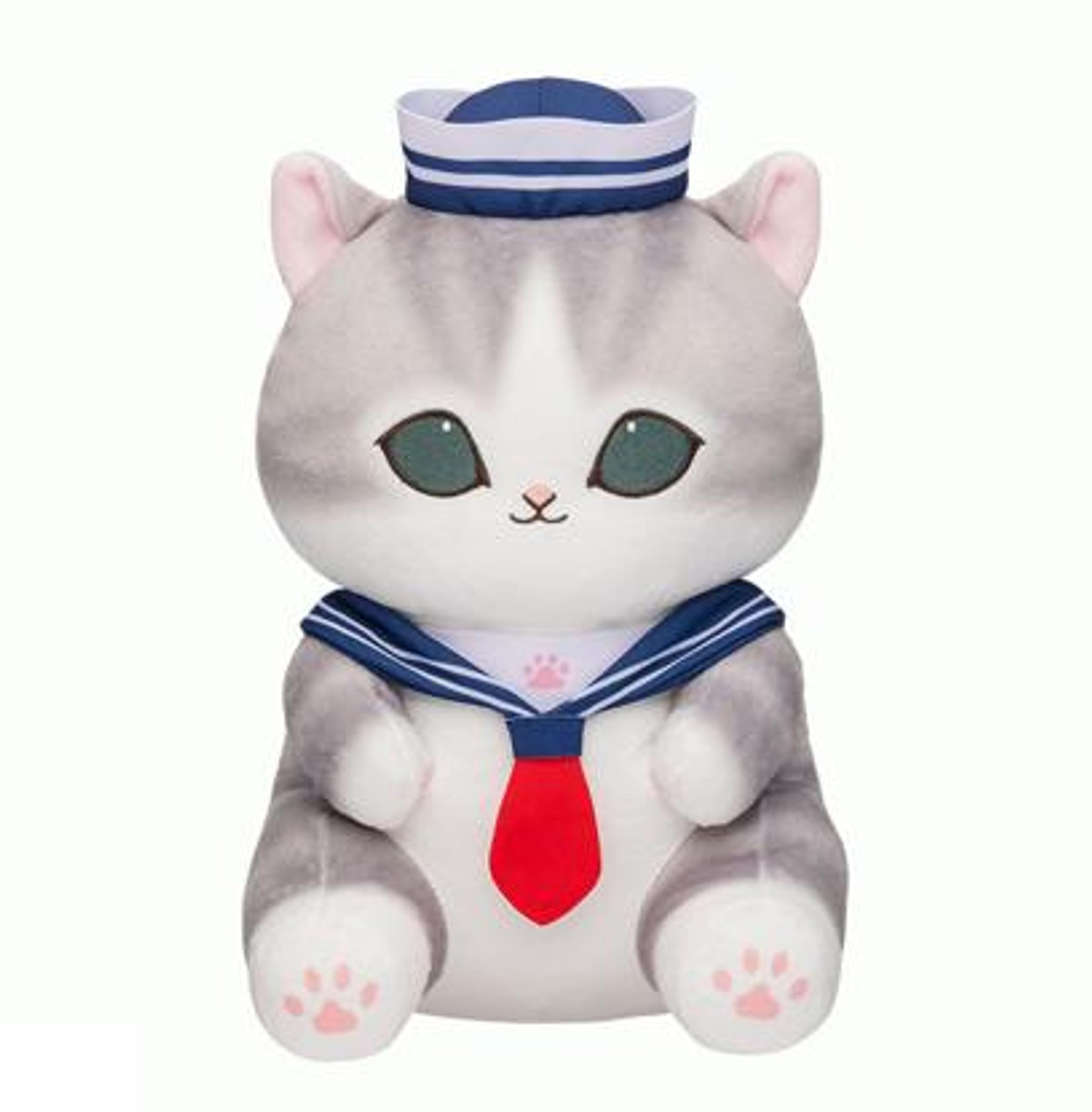 

mofu *sand Sailor Nyan Plush Toy, Mofu *sand Shark Nyan, Big, Large, Sailor Suit, Navy Blue, Approx. 28cm